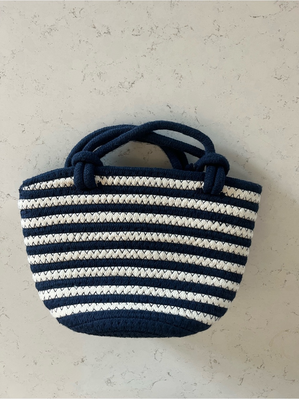 Gap Mini Woven Rope Crossbody Bucket Bag